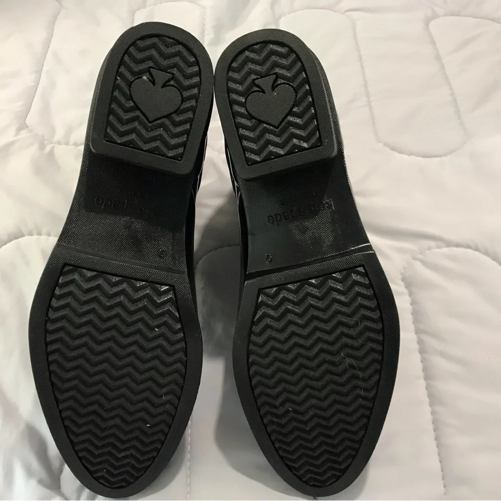 Kate Spade Black Rubber Ankle Boots - Picture 4 of 8